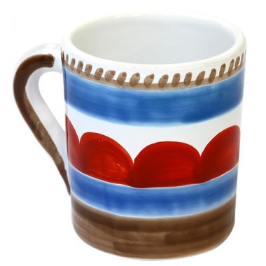 Tazza Mug Ceramiche De Simone decorata a mano Lampedusa Tazza Mug Ceramiche De Simone decorata a mano Lampedusa